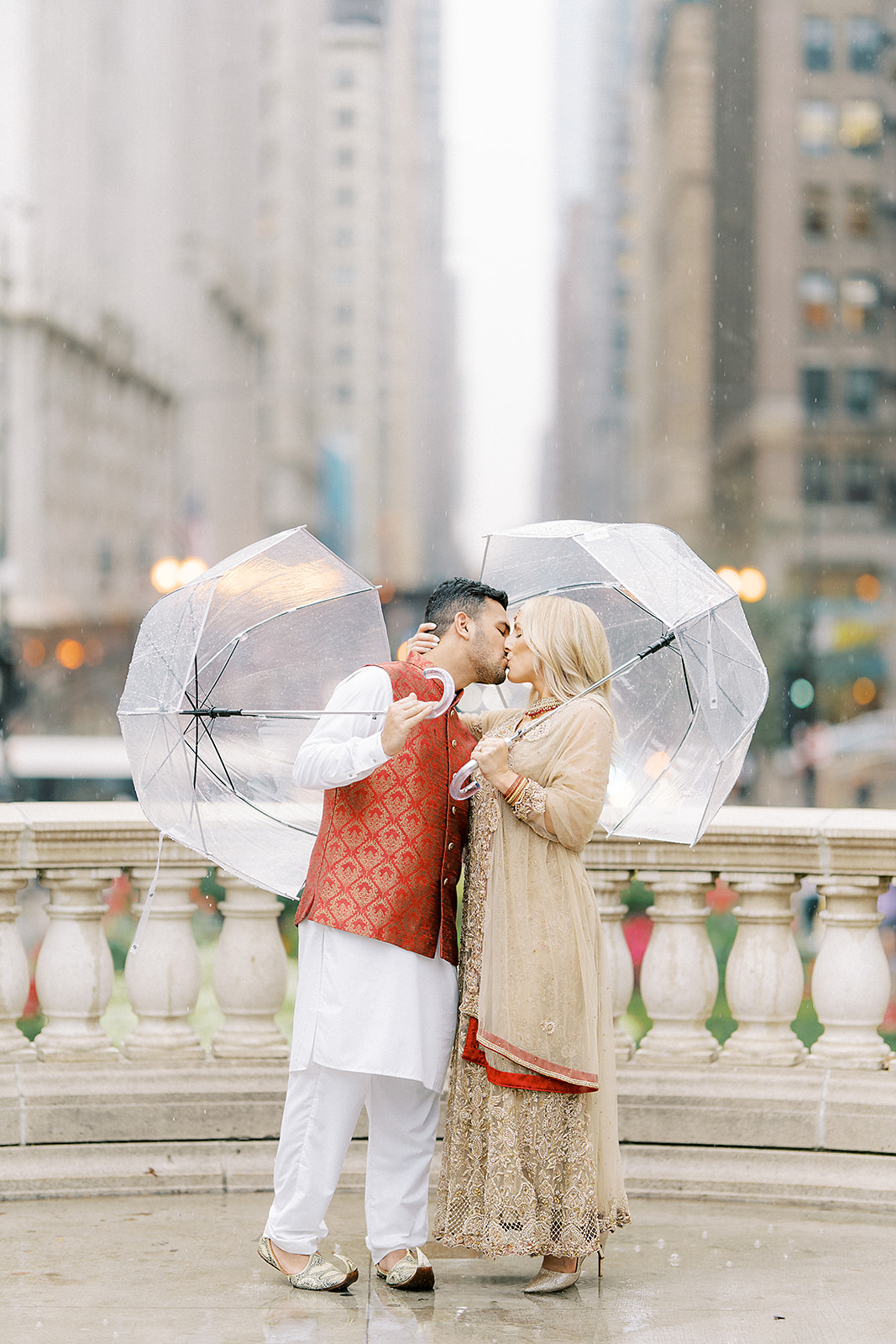 Pakistani Engagement Session Downtown Chicago | Chernogorov Photography Destination Wedding Photographers