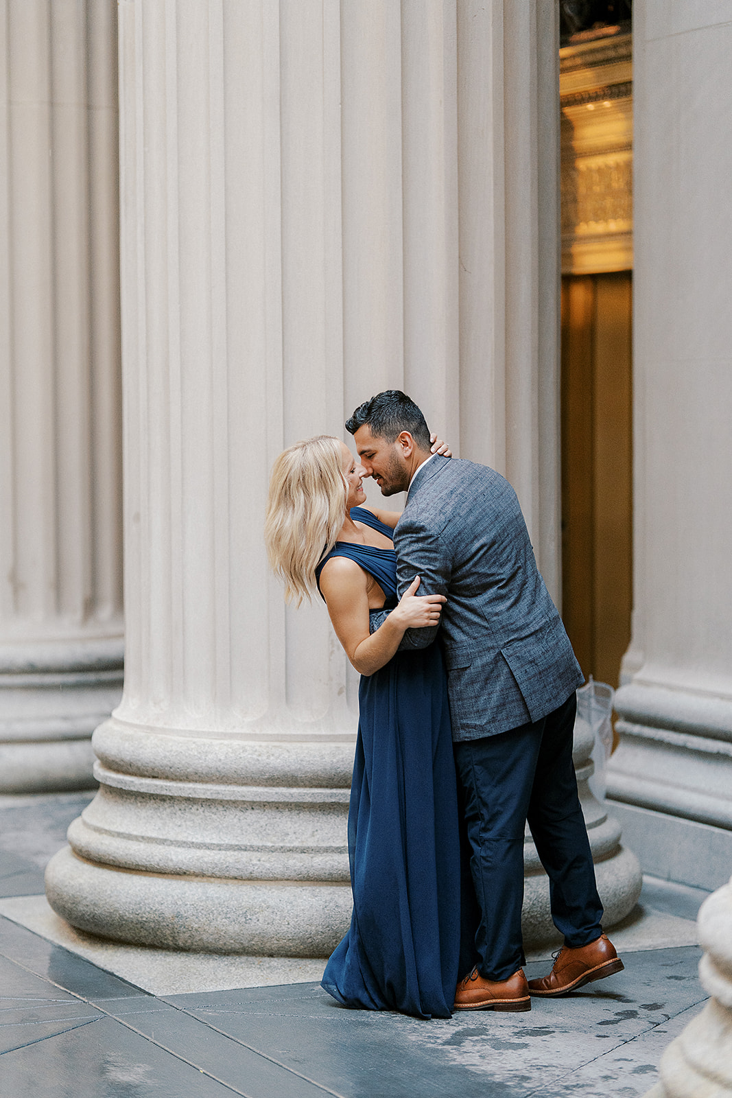 Board of Trade Engagement Session Downtown Chicago | Chernogorov Photography Destination Wedding Photographers