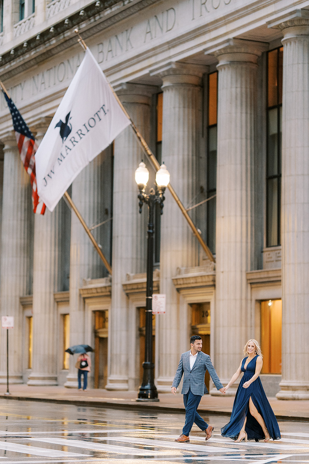 Board of Trade Engagement Session Downtown Chicago | Chernogorov Photography Destination Wedding Photographers
