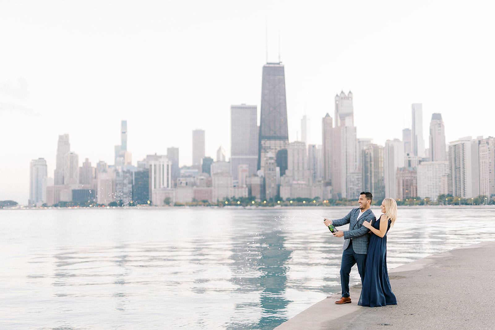 North Avenue Beach Engagement Session Downtown Chicago | Chernogorov Photography Destination Wedding Photographers