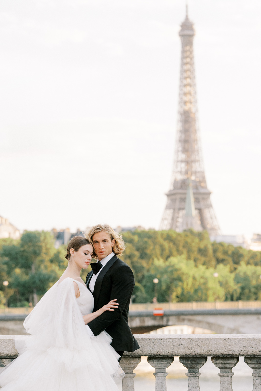 Fine-art film Wedding Photographers in Eiffel Tower Paris | Chernogorov Photography Destination Wedding Photographers